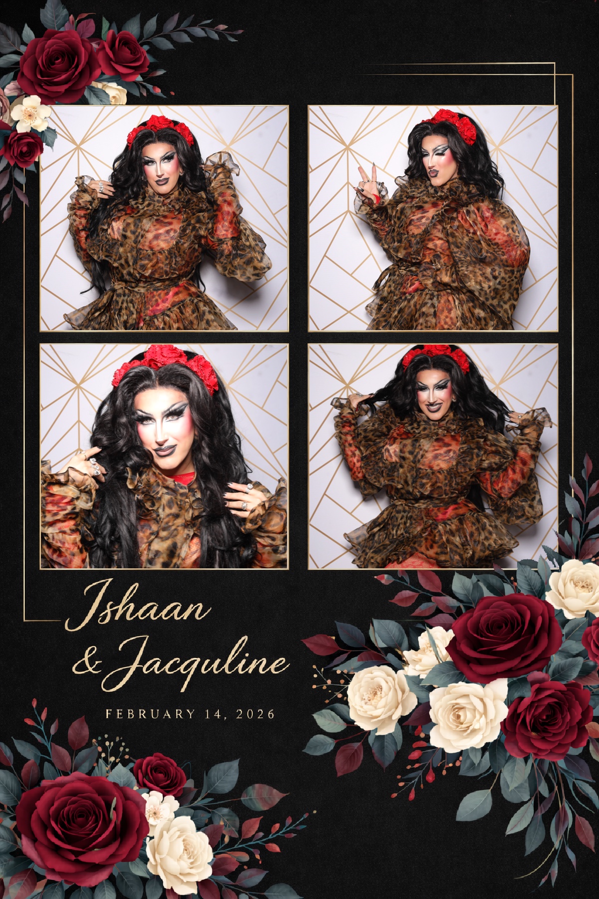 Ishaan + Jacqueline Wedding | View more photos from the event at v1.boothgallery.com/u/PhabPhotobooth/Ishaan-Jacqueline-Wedding