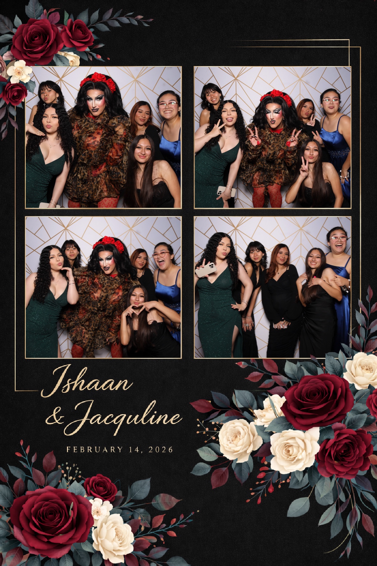 Ishaan + Jacqueline Wedding | View more photos from the event at v1.boothgallery.com/u/PhabPhotobooth/Ishaan-Jacqueline-Wedding