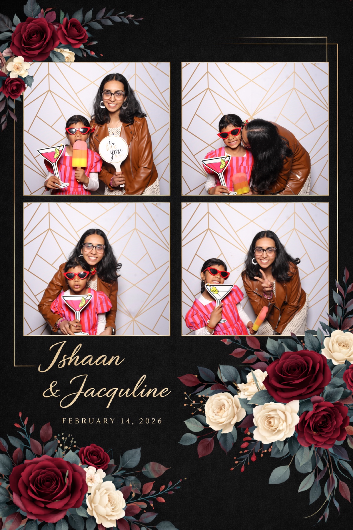 Ishaan + Jacqueline Wedding | View more photos from the event at v1.boothgallery.com/u/PhabPhotobooth/Ishaan-Jacqueline-Wedding