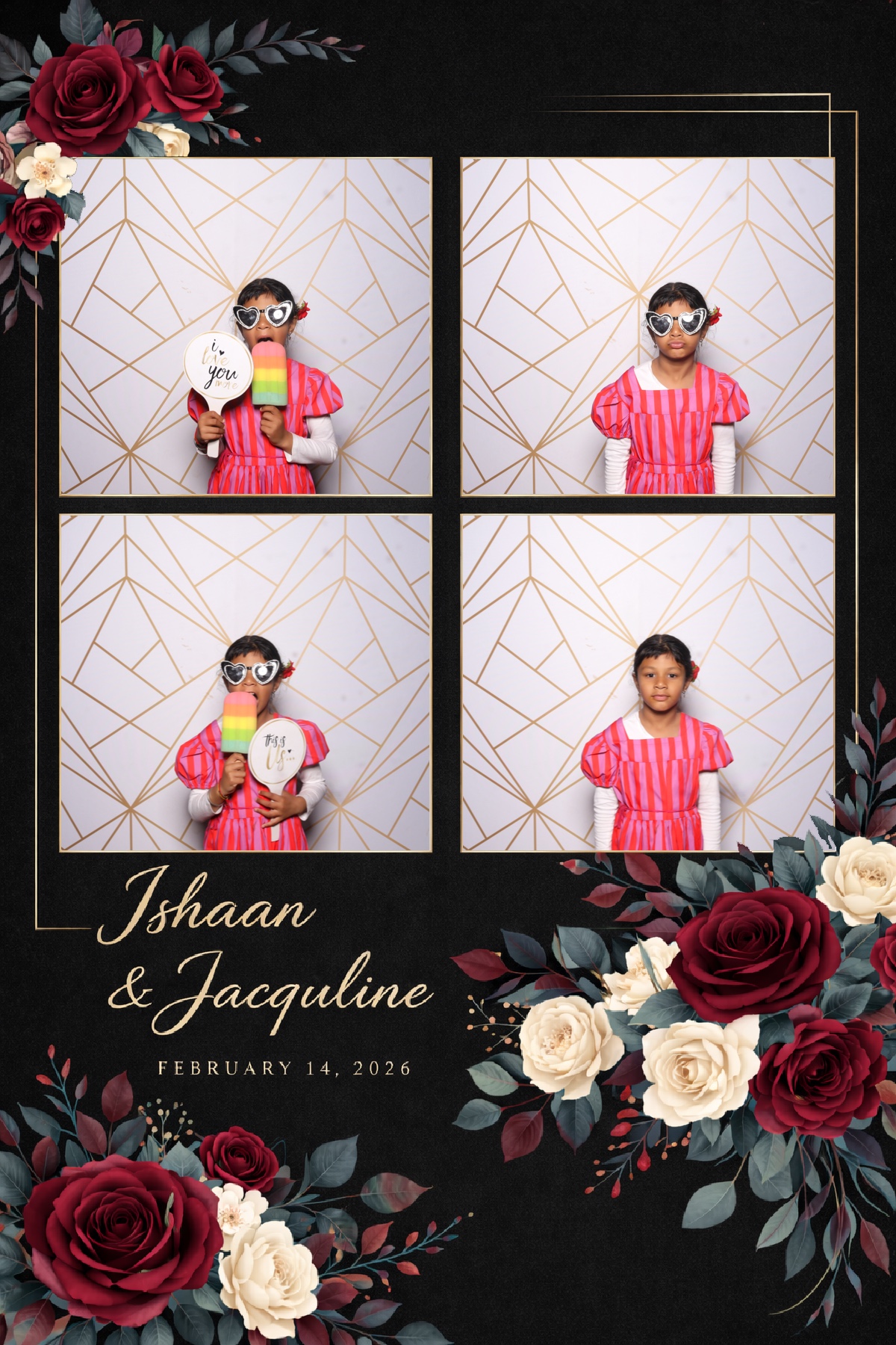 Ishaan + Jacqueline Wedding | View more photos from the event at v1.boothgallery.com/u/PhabPhotobooth/Ishaan-Jacqueline-Wedding