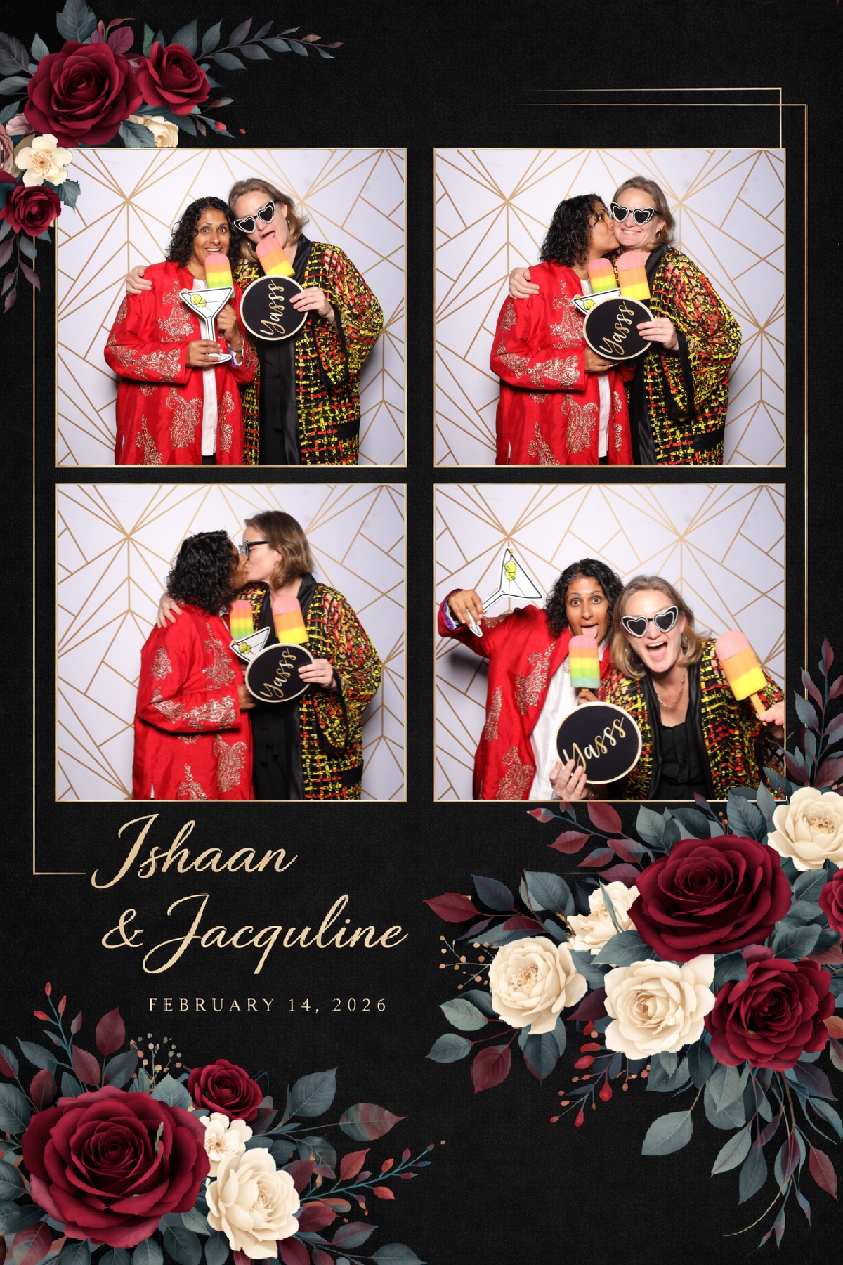 Ishaan + Jacqueline Wedding | View more photos from the event at v1.boothgallery.com/u/PhabPhotobooth/Ishaan-Jacqueline-Wedding