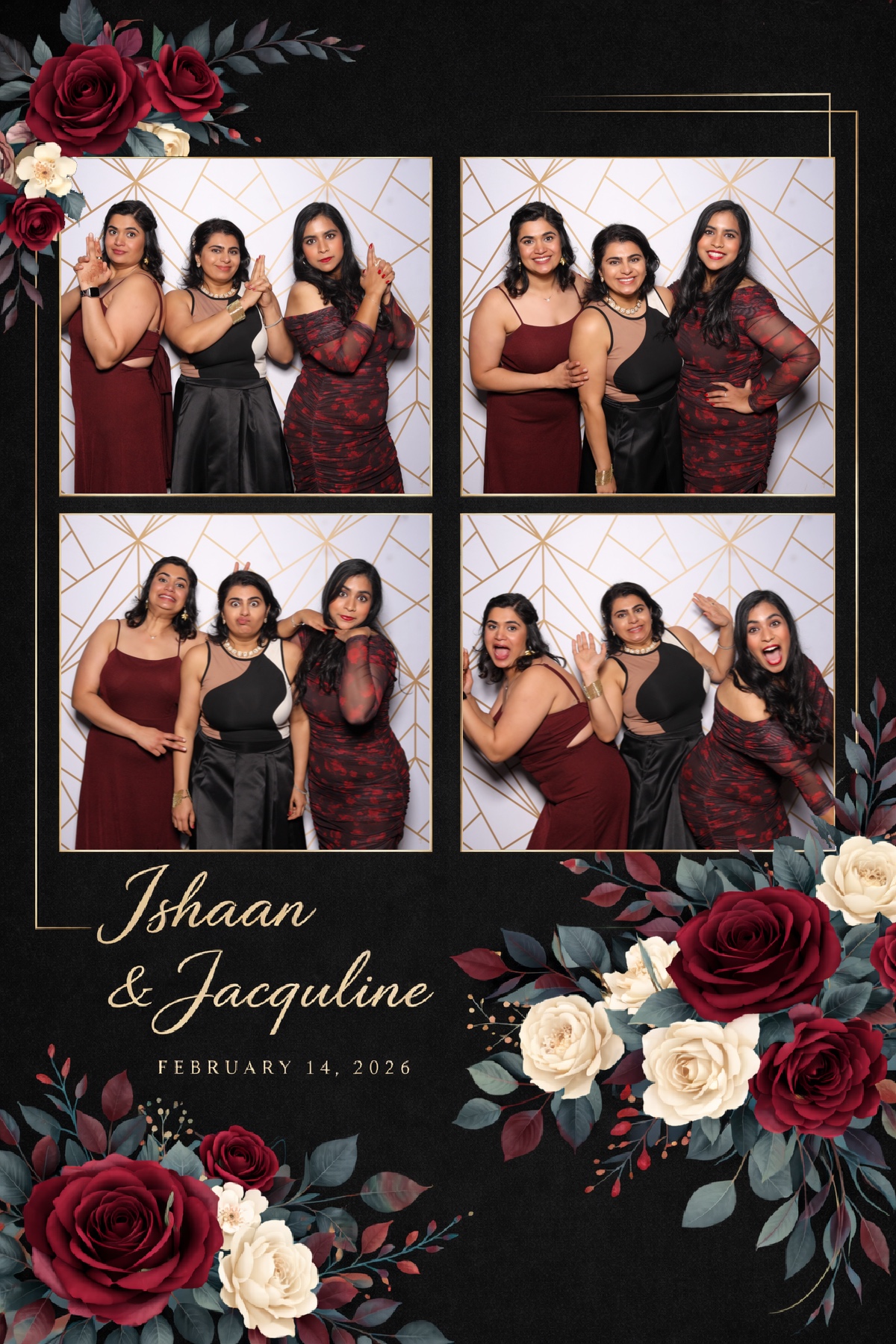 Ishaan + Jacqueline Wedding | View more photos from the event at v1.boothgallery.com/u/PhabPhotobooth/Ishaan-Jacqueline-Wedding