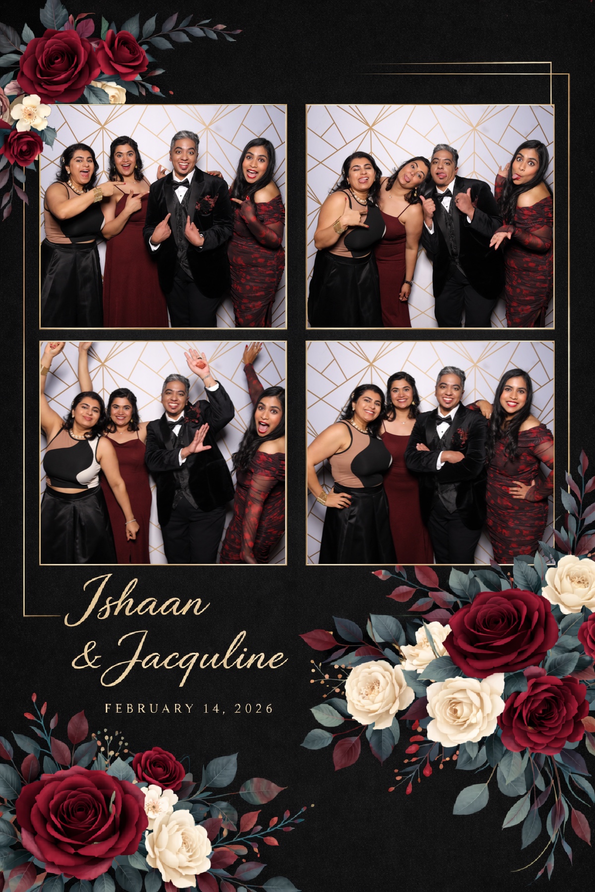 Ishaan + Jacqueline Wedding | View more photos from the event at v1.boothgallery.com/u/PhabPhotobooth/Ishaan-Jacqueline-Wedding