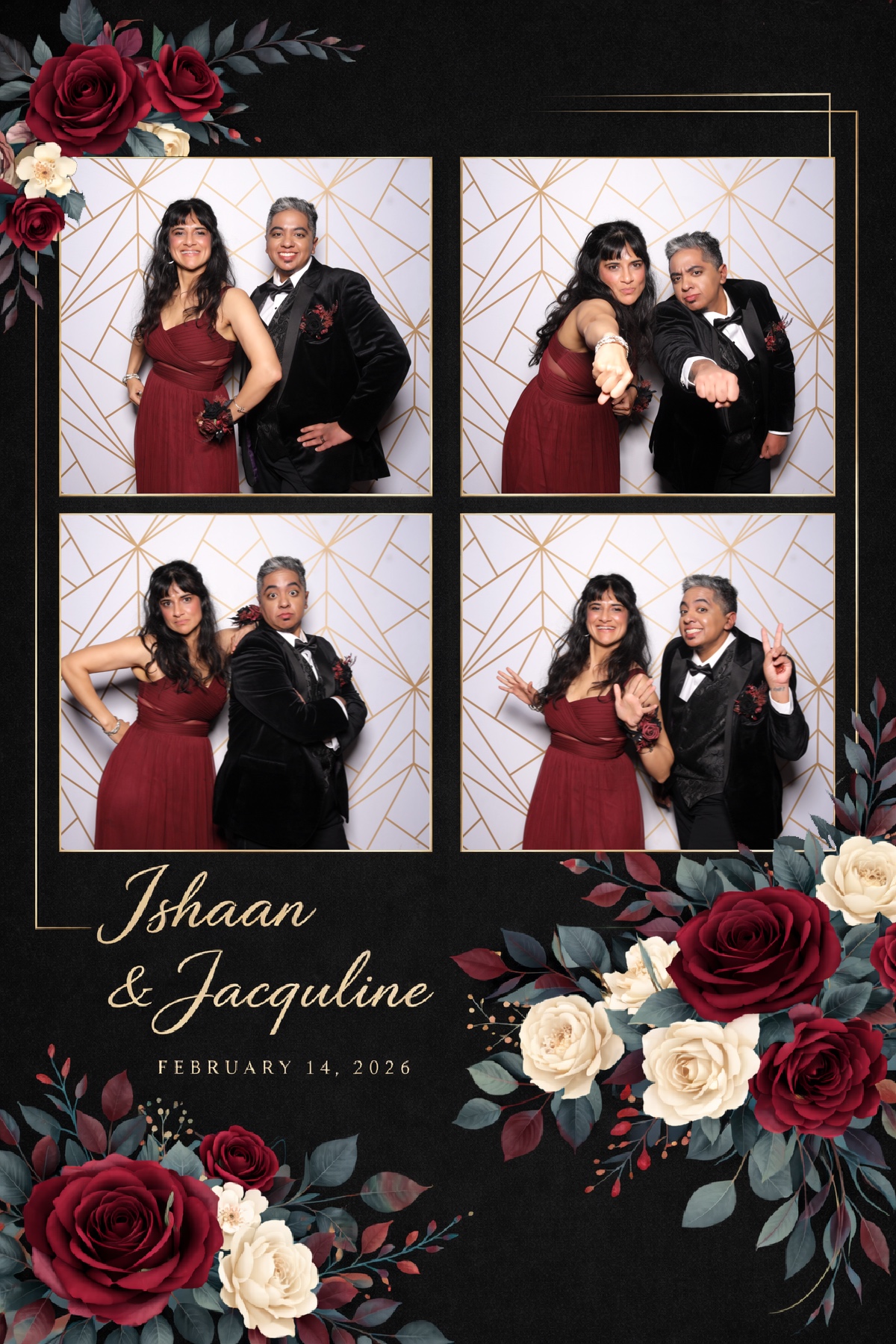 Ishaan + Jacqueline Wedding | View more photos from the event at v1.boothgallery.com/u/PhabPhotobooth/Ishaan-Jacqueline-Wedding