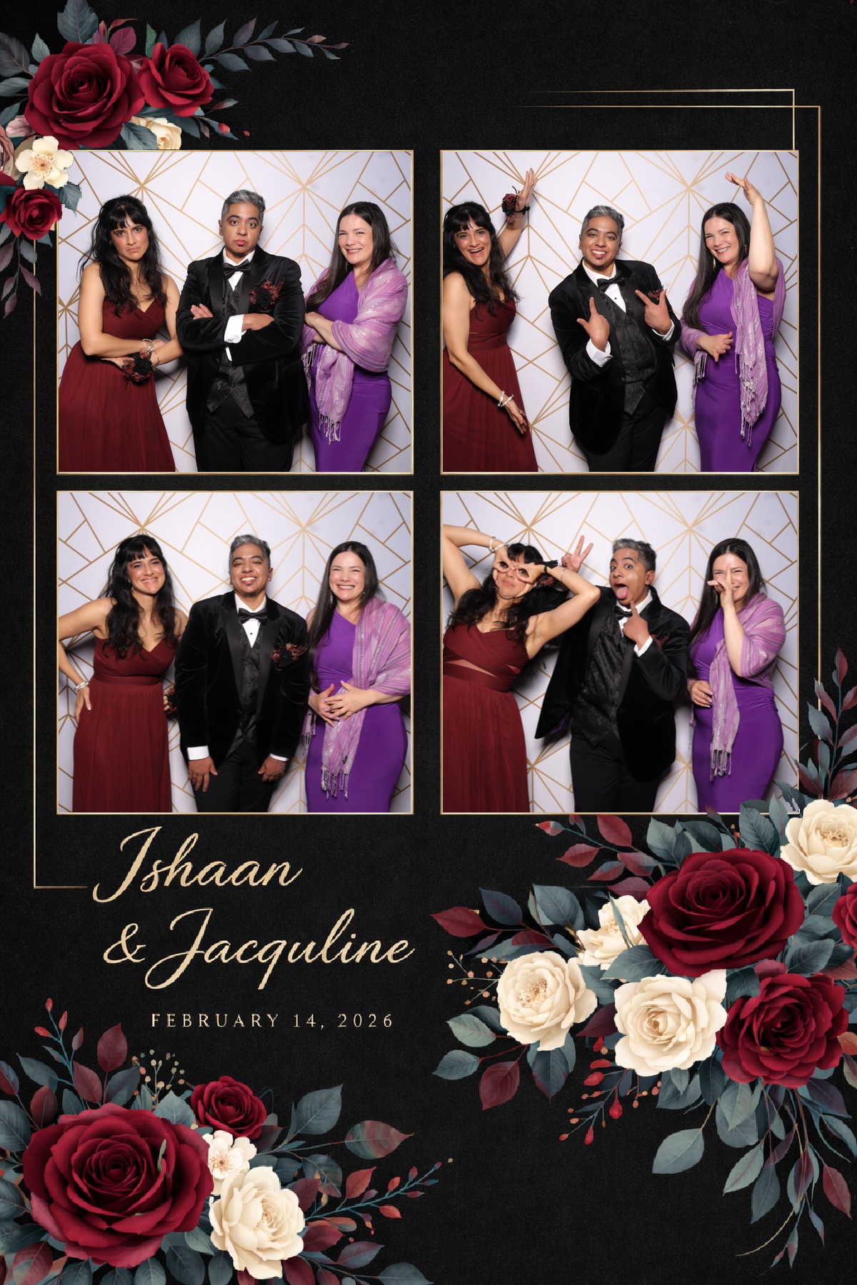 Ishaan + Jacqueline Wedding | View more photos from the event at v1.boothgallery.com/u/PhabPhotobooth/Ishaan-Jacqueline-Wedding