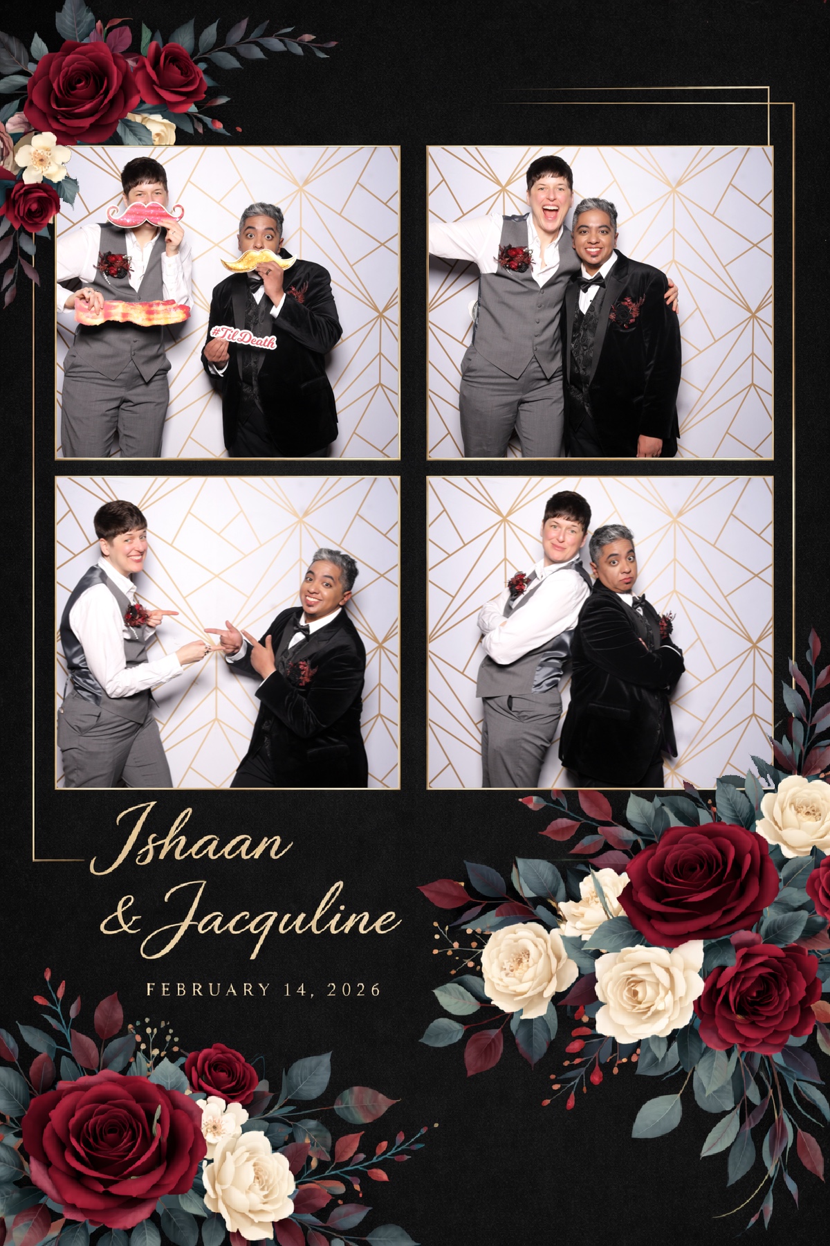 Ishaan + Jacqueline Wedding | View more photos from the event at v1.boothgallery.com/u/PhabPhotobooth/Ishaan-Jacqueline-Wedding