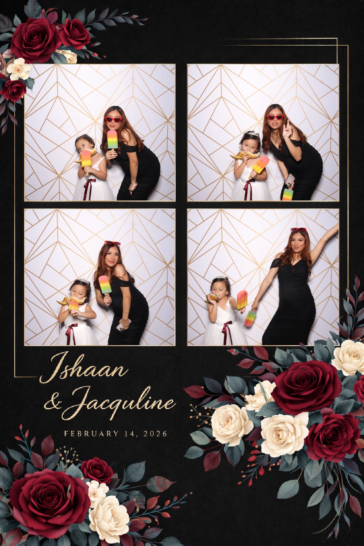 Ishaan + Jacqueline Wedding | View more photos from the event at v1.boothgallery.com/u/PhabPhotobooth/Ishaan-Jacqueline-Wedding