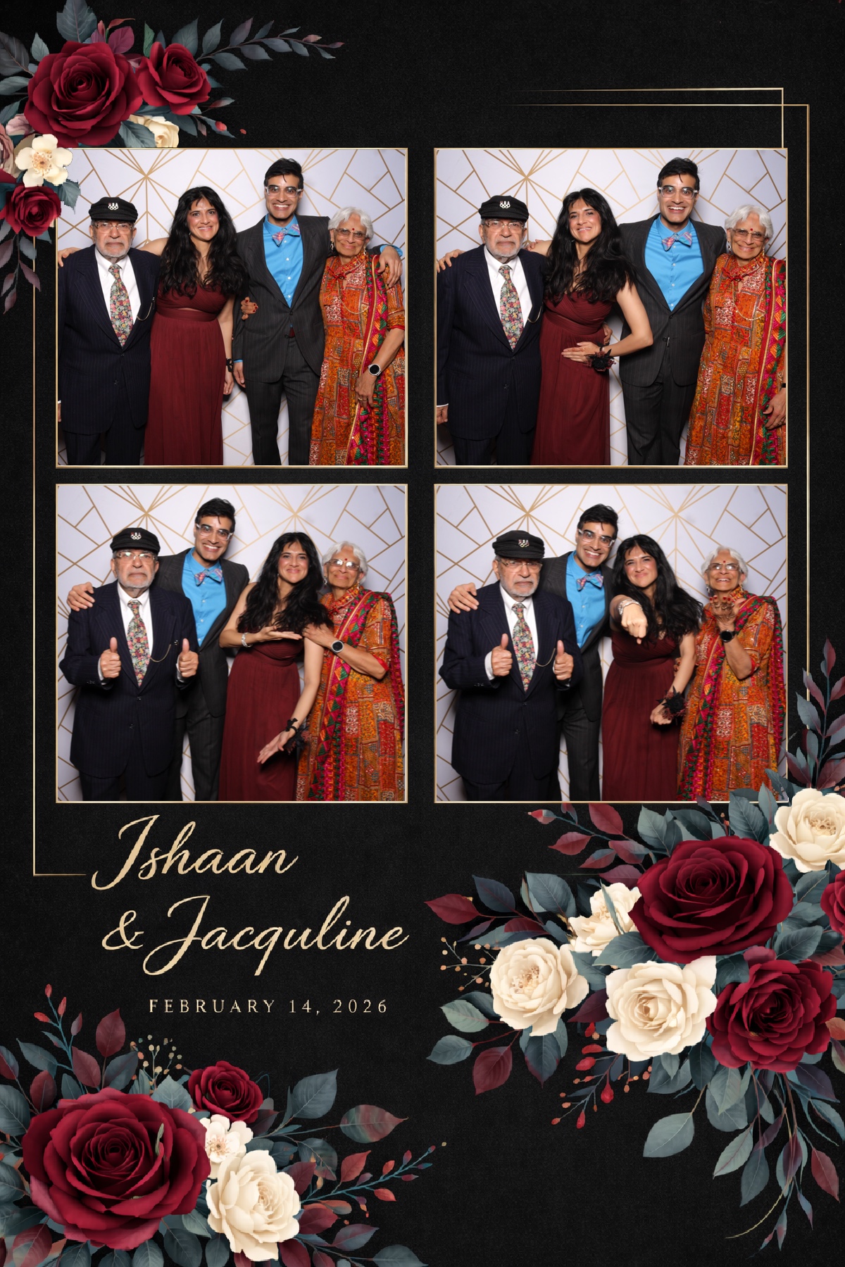 Ishaan + Jacqueline Wedding | View more photos from the event at v1.boothgallery.com/u/PhabPhotobooth/Ishaan-Jacqueline-Wedding