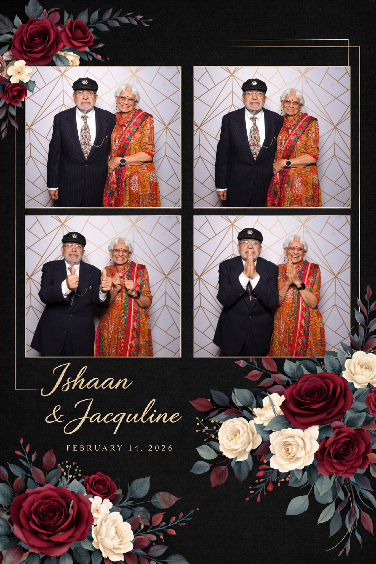 Ishaan + Jacqueline Wedding | View more photos from the event at v1.boothgallery.com/u/PhabPhotobooth/Ishaan-Jacqueline-Wedding