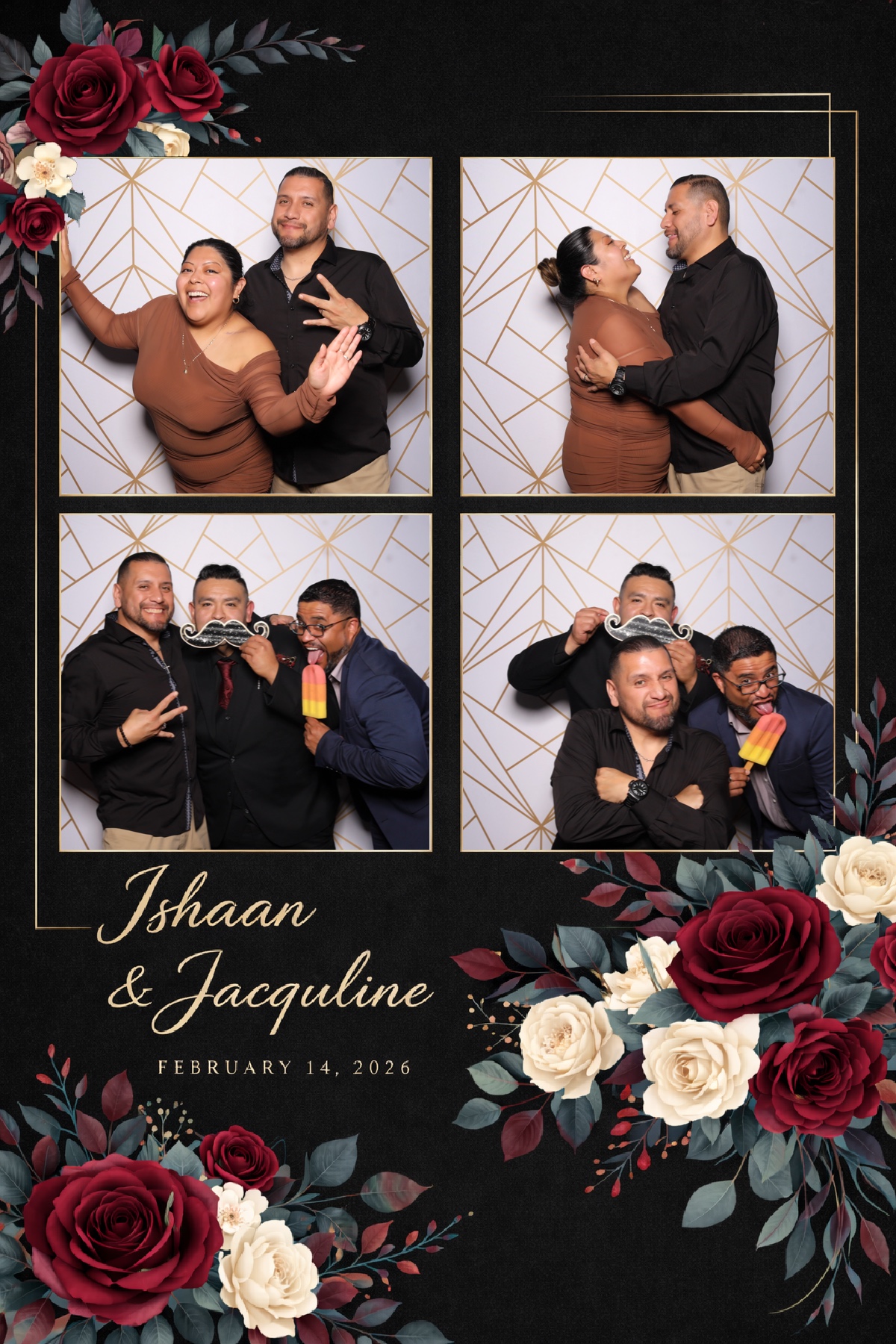 Ishaan + Jacqueline Wedding | View more photos from the event at v1.boothgallery.com/u/PhabPhotobooth/Ishaan-Jacqueline-Wedding