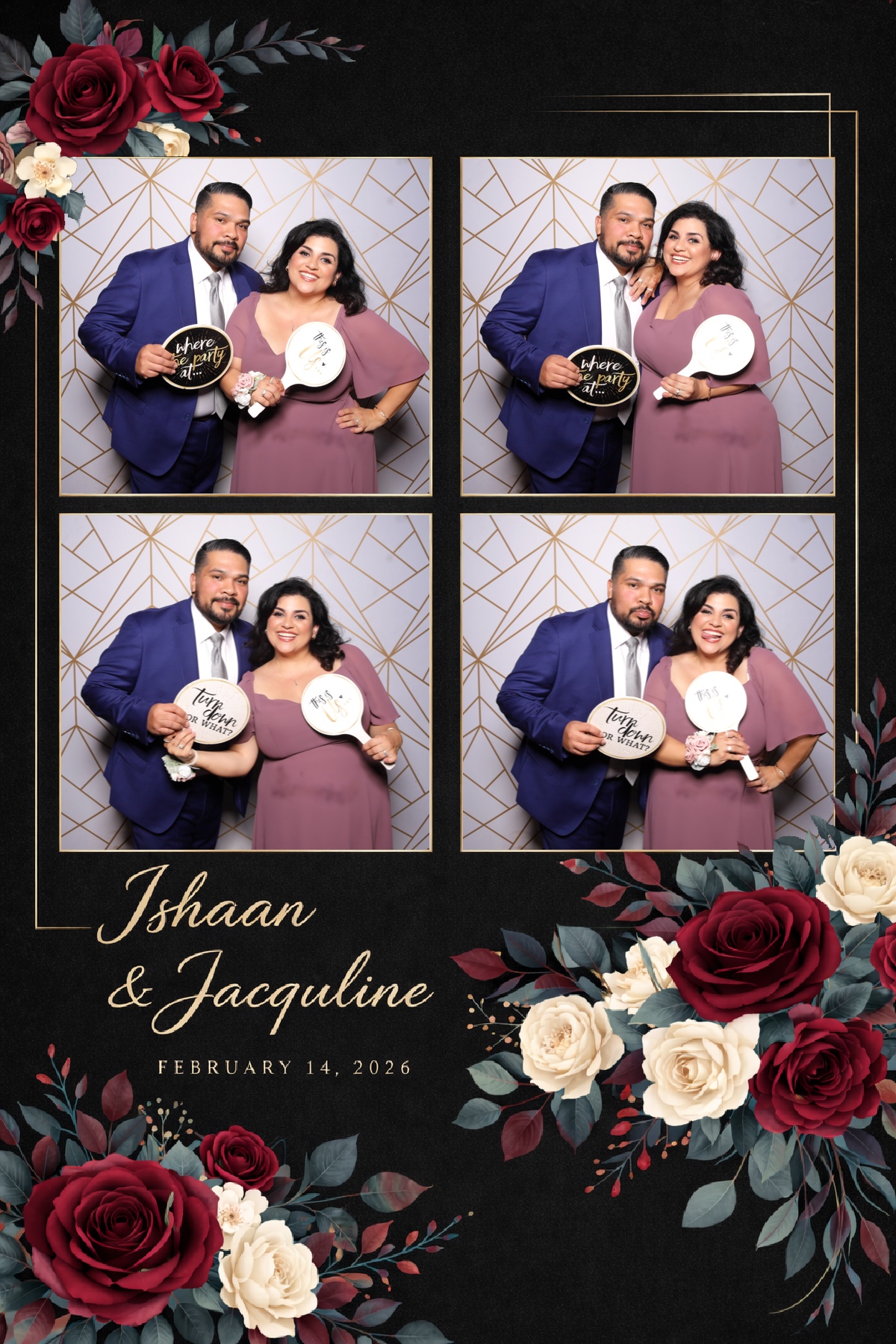 Ishaan + Jacqueline Wedding | View more photos from the event at v1.boothgallery.com/u/PhabPhotobooth/Ishaan-Jacqueline-Wedding