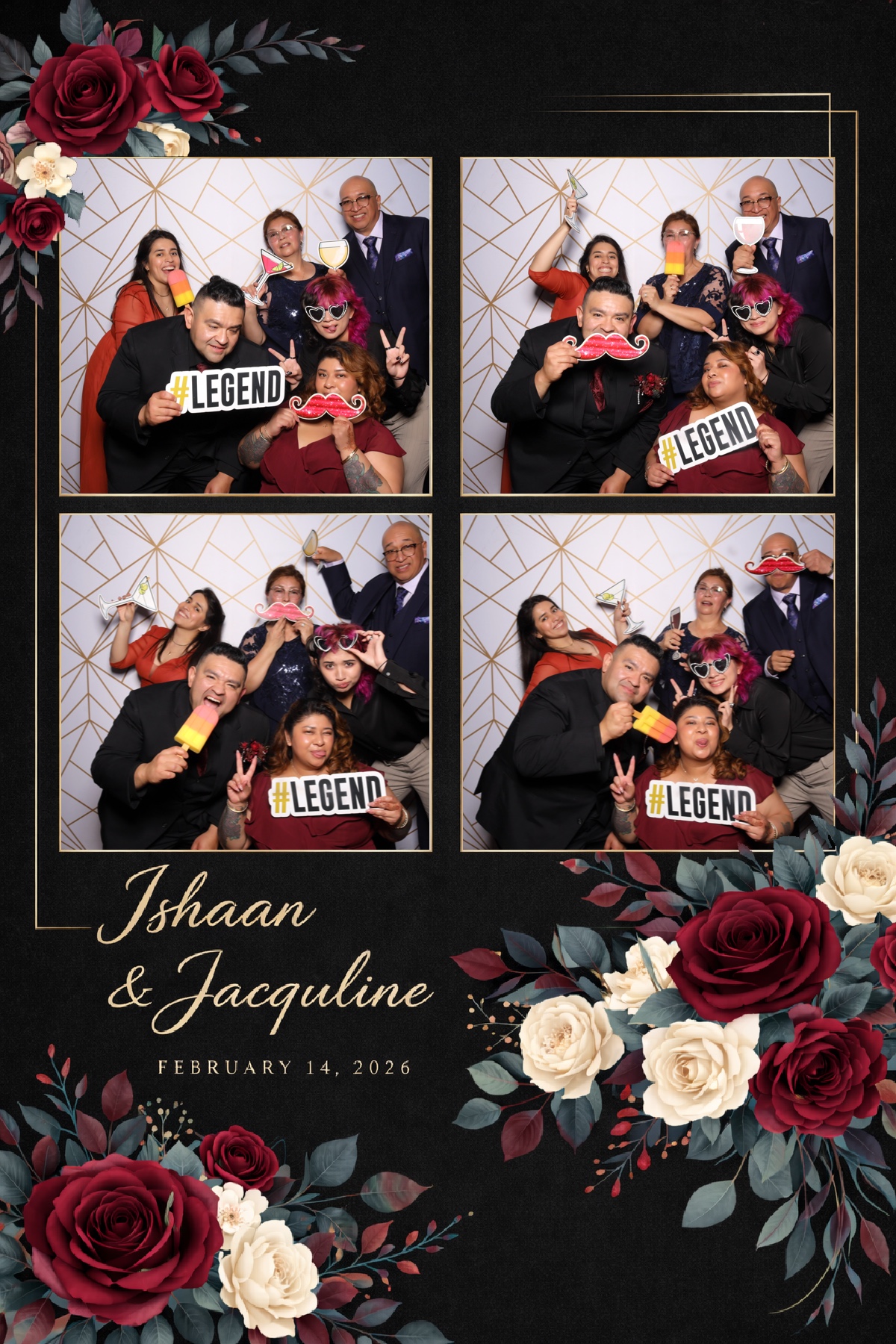 Ishaan + Jacqueline Wedding | View more photos from the event at v1.boothgallery.com/u/PhabPhotobooth/Ishaan-Jacqueline-Wedding