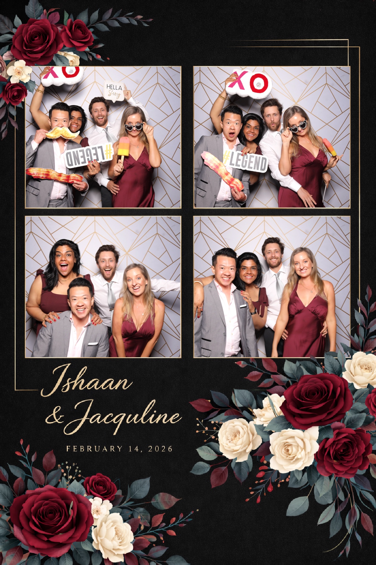 Ishaan + Jacqueline Wedding | View more photos from the event at v1.boothgallery.com/u/PhabPhotobooth/Ishaan-Jacqueline-Wedding