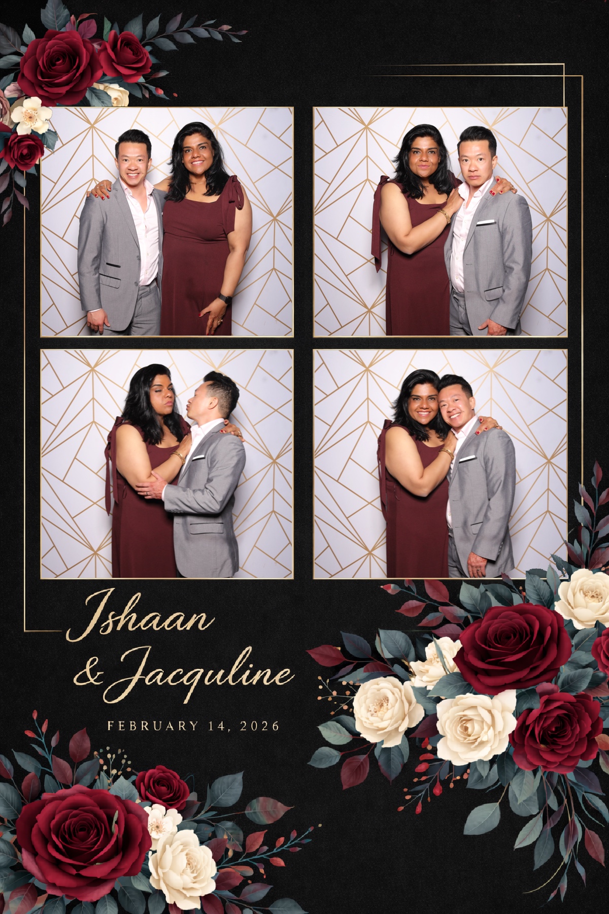 Ishaan + Jacqueline Wedding | View more photos from the event at v1.boothgallery.com/u/PhabPhotobooth/Ishaan-Jacqueline-Wedding