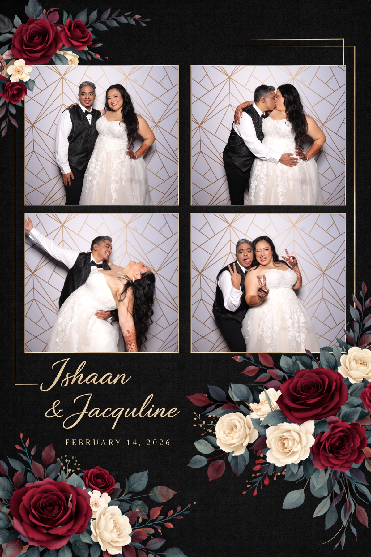 Ishaan + Jacqueline Wedding | View more photos from the event at v1.boothgallery.com/u/PhabPhotobooth/Ishaan-Jacqueline-Wedding