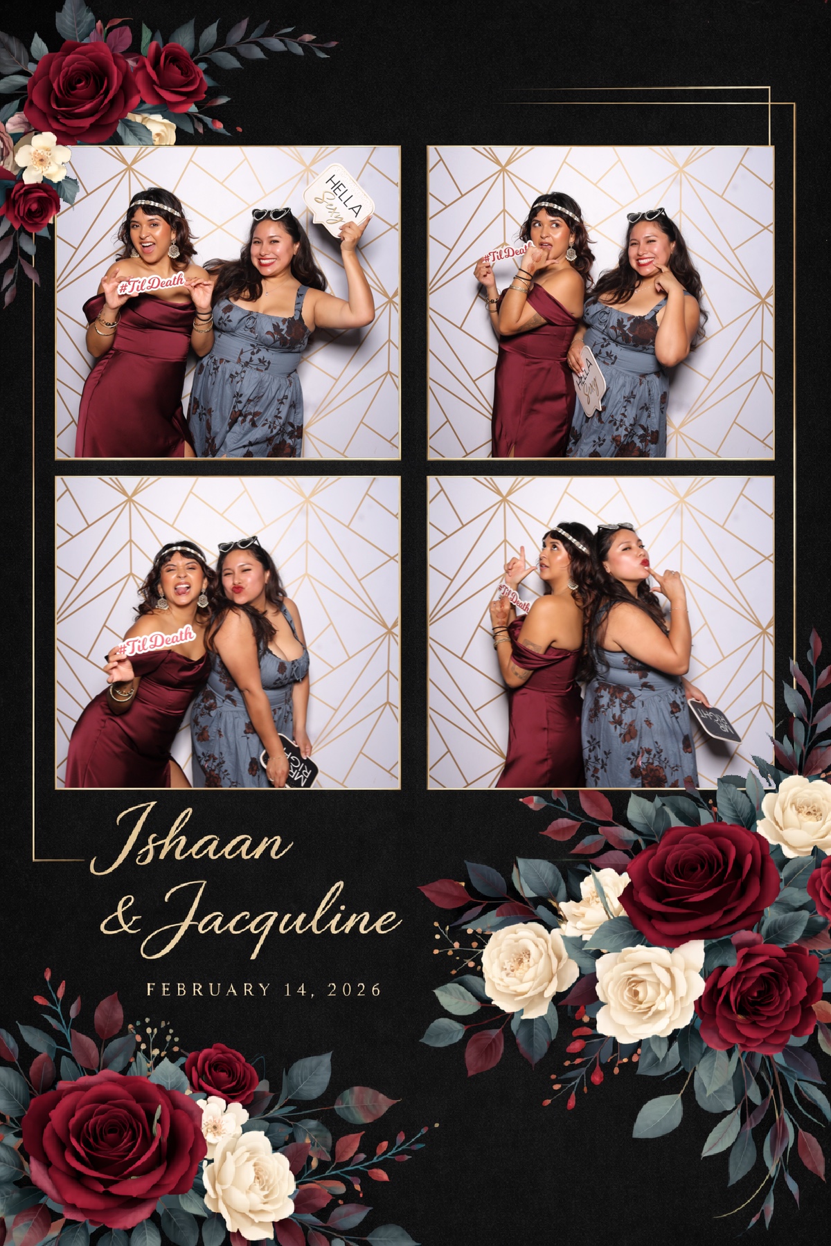 Ishaan + Jacqueline Wedding | View more photos from the event at v1.boothgallery.com/u/PhabPhotobooth/Ishaan-Jacqueline-Wedding