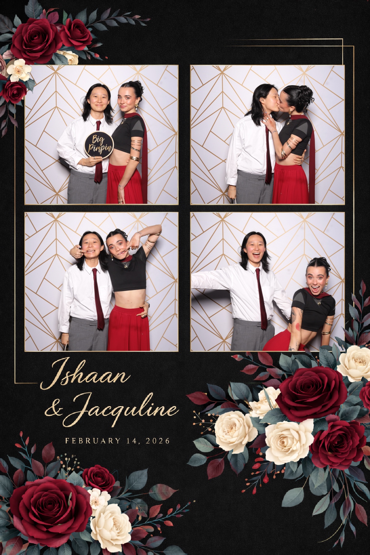 Ishaan + Jacqueline Wedding | View more photos from the event at v1.boothgallery.com/u/PhabPhotobooth/Ishaan-Jacqueline-Wedding