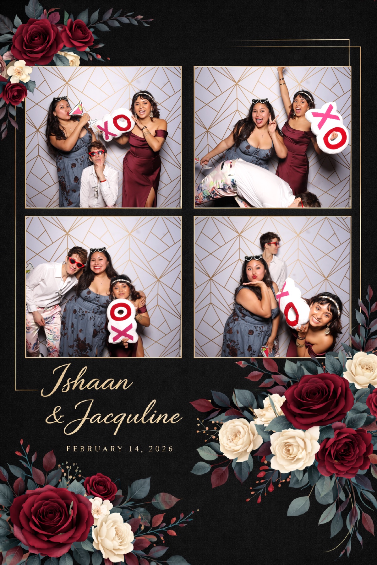 Ishaan + Jacqueline Wedding | View more photos from the event at v1.boothgallery.com/u/PhabPhotobooth/Ishaan-Jacqueline-Wedding