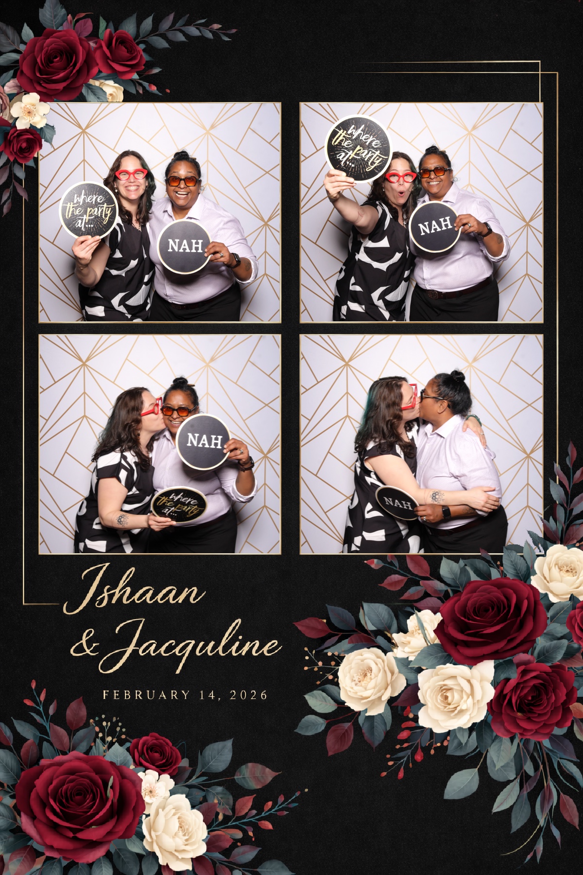 Ishaan + Jacqueline Wedding | View more photos from the event at v1.boothgallery.com/u/PhabPhotobooth/Ishaan-Jacqueline-Wedding