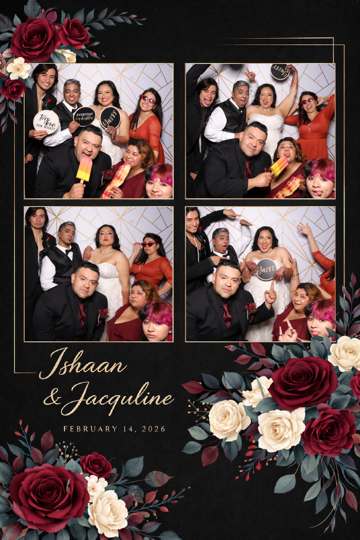 Ishaan + Jacqueline Wedding | View more photos from the event at v1.boothgallery.com/u/PhabPhotobooth/Ishaan-Jacqueline-Wedding