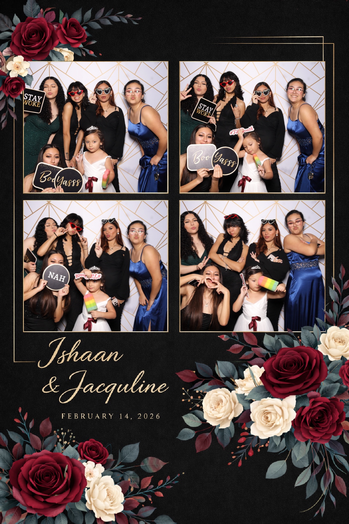 Ishaan + Jacqueline Wedding | View more photos from the event at v1.boothgallery.com/u/PhabPhotobooth/Ishaan-Jacqueline-Wedding