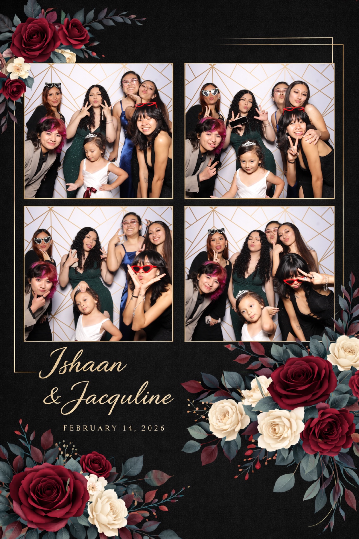 Ishaan + Jacqueline Wedding | View more photos from the event at v1.boothgallery.com/u/PhabPhotobooth/Ishaan-Jacqueline-Wedding