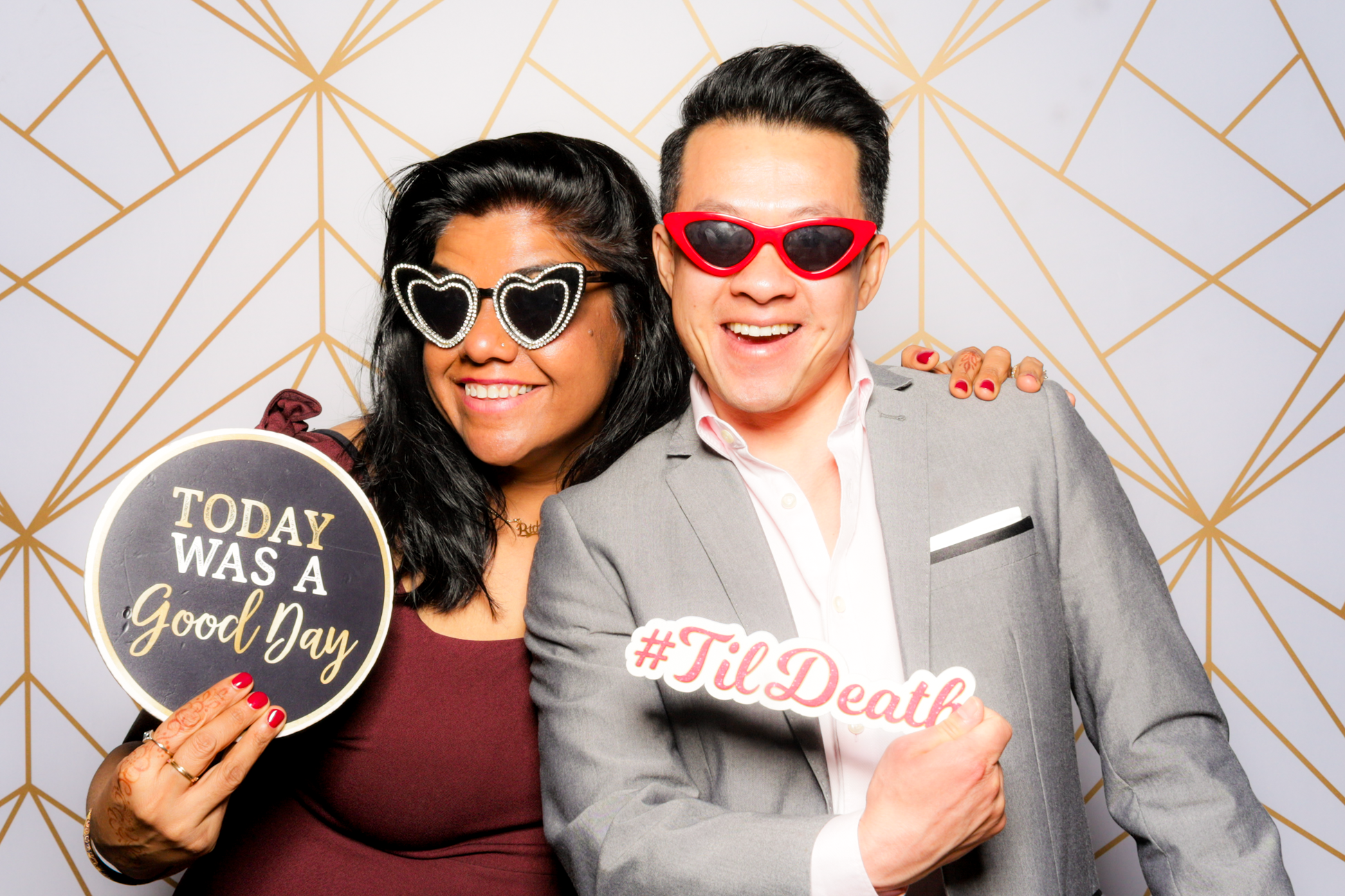 Ishaan + Jacqueline Wedding | View more photos from the event at v1.boothgallery.com/u/PhabPhotobooth/Ishaan-Jacqueline-Wedding