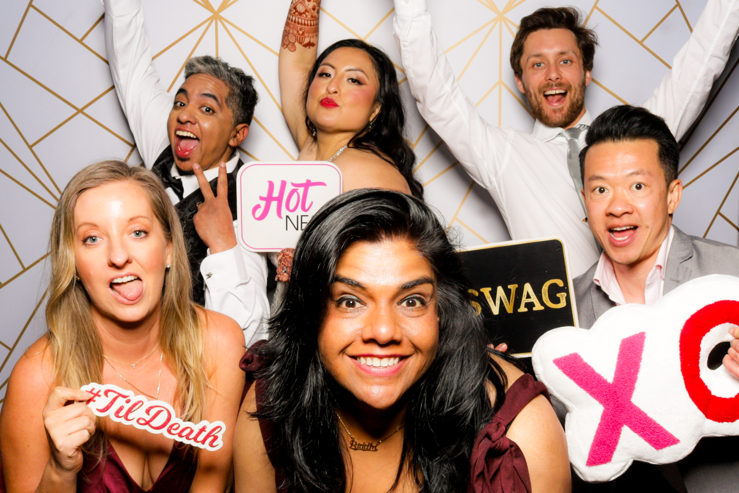 Ishaan + Jacqueline Wedding | View more photos from the event at v1.boothgallery.com/u/PhabPhotobooth/Ishaan-Jacqueline-Wedding