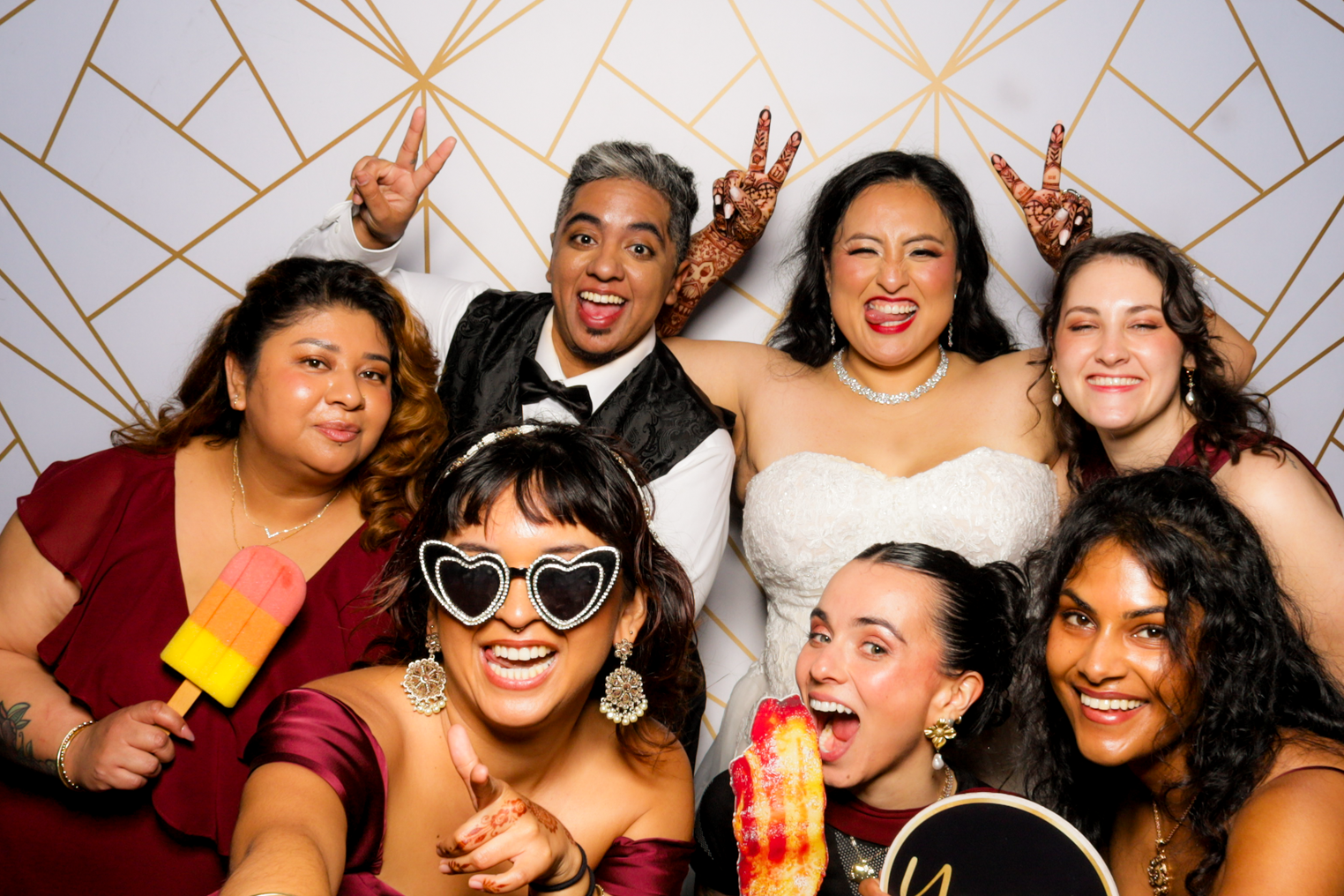 Ishaan + Jacqueline Wedding | View more photos from the event at v1.boothgallery.com/u/PhabPhotobooth/Ishaan-Jacqueline-Wedding