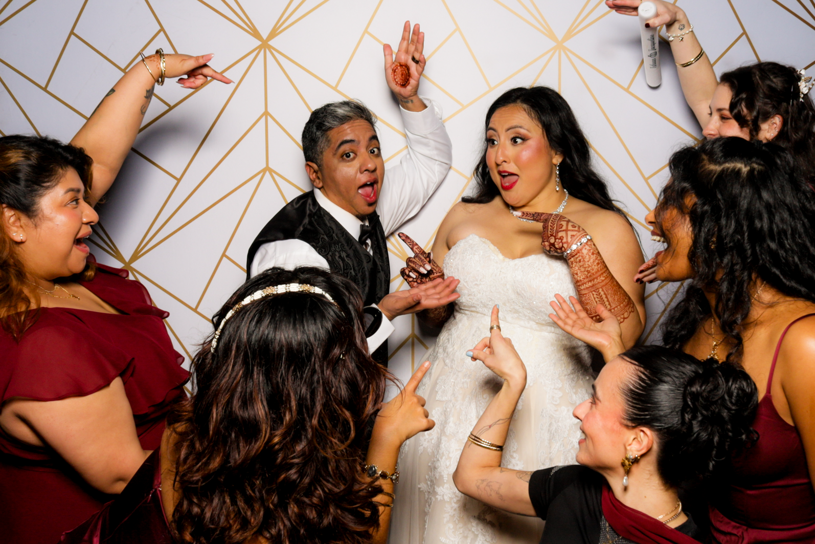 Ishaan + Jacqueline Wedding | View more photos from the event at v1.boothgallery.com/u/PhabPhotobooth/Ishaan-Jacqueline-Wedding