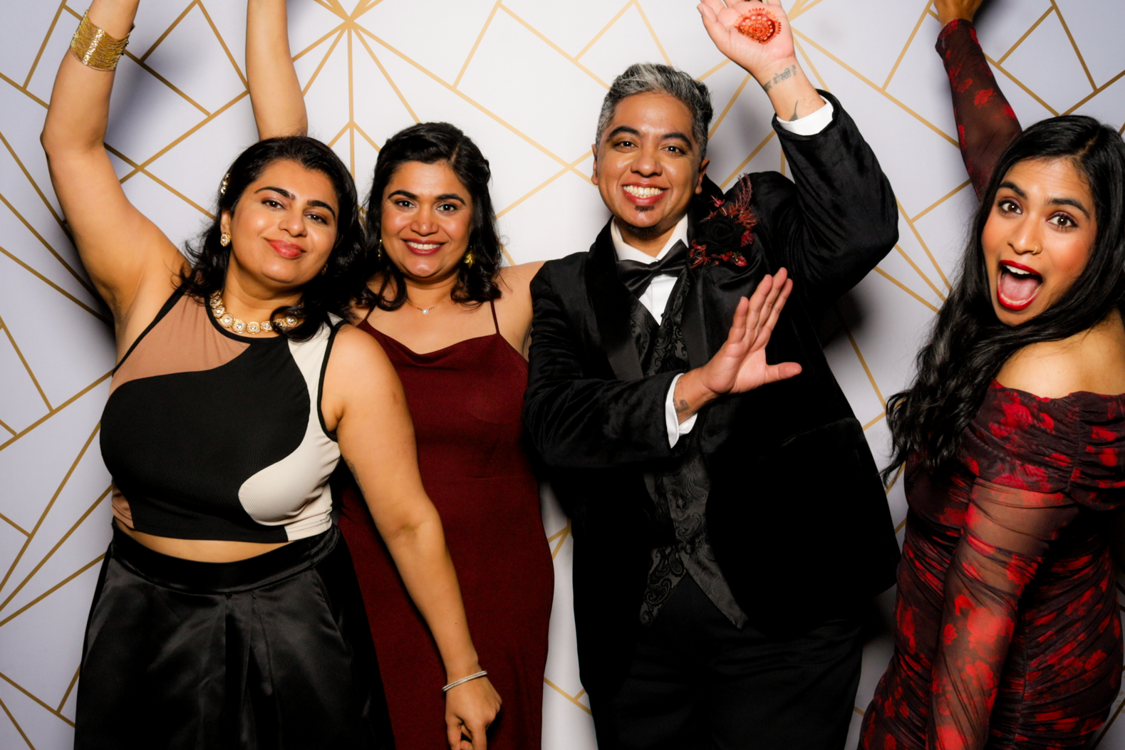 Ishaan + Jacqueline Wedding | View more photos from the event at v1.boothgallery.com/u/PhabPhotobooth/Ishaan-Jacqueline-Wedding