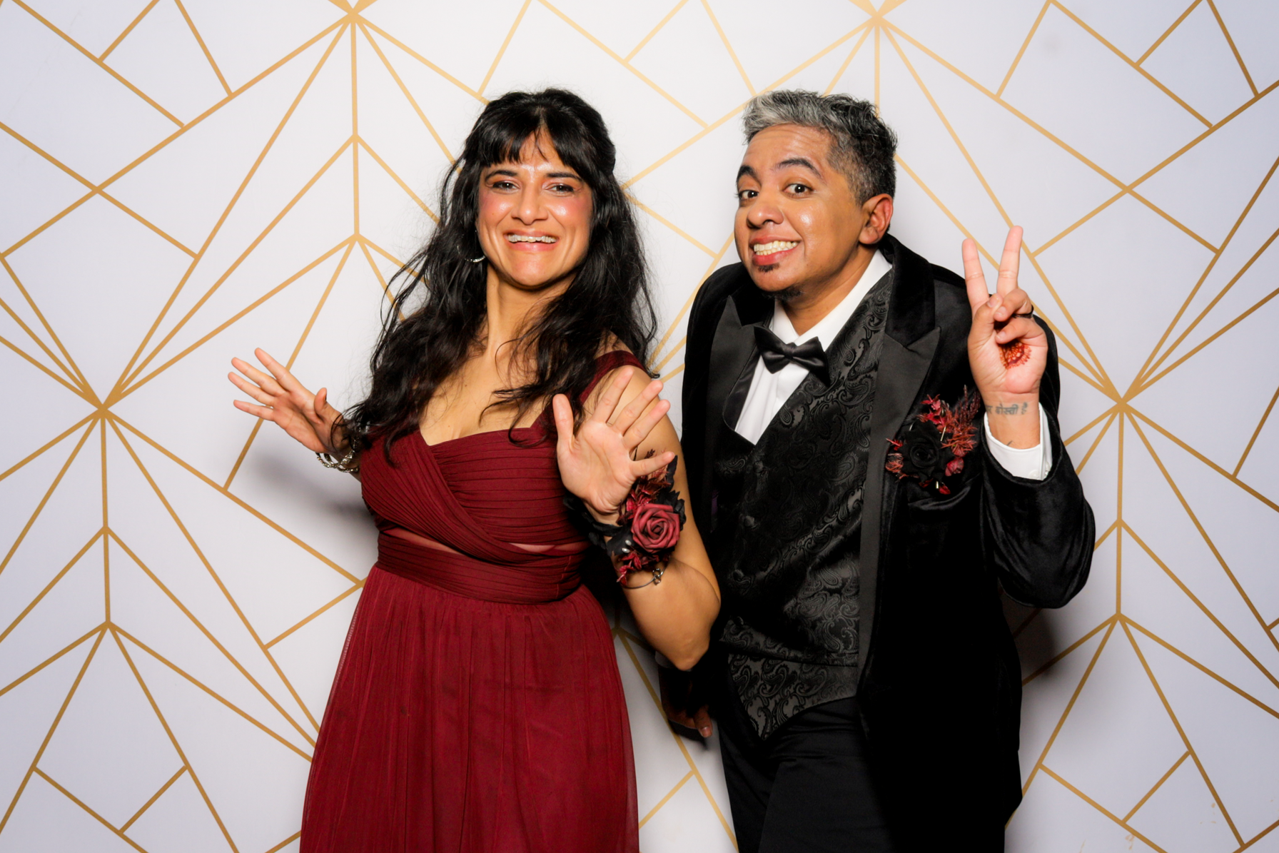 Ishaan + Jacqueline Wedding | View more photos from the event at v1.boothgallery.com/u/PhabPhotobooth/Ishaan-Jacqueline-Wedding