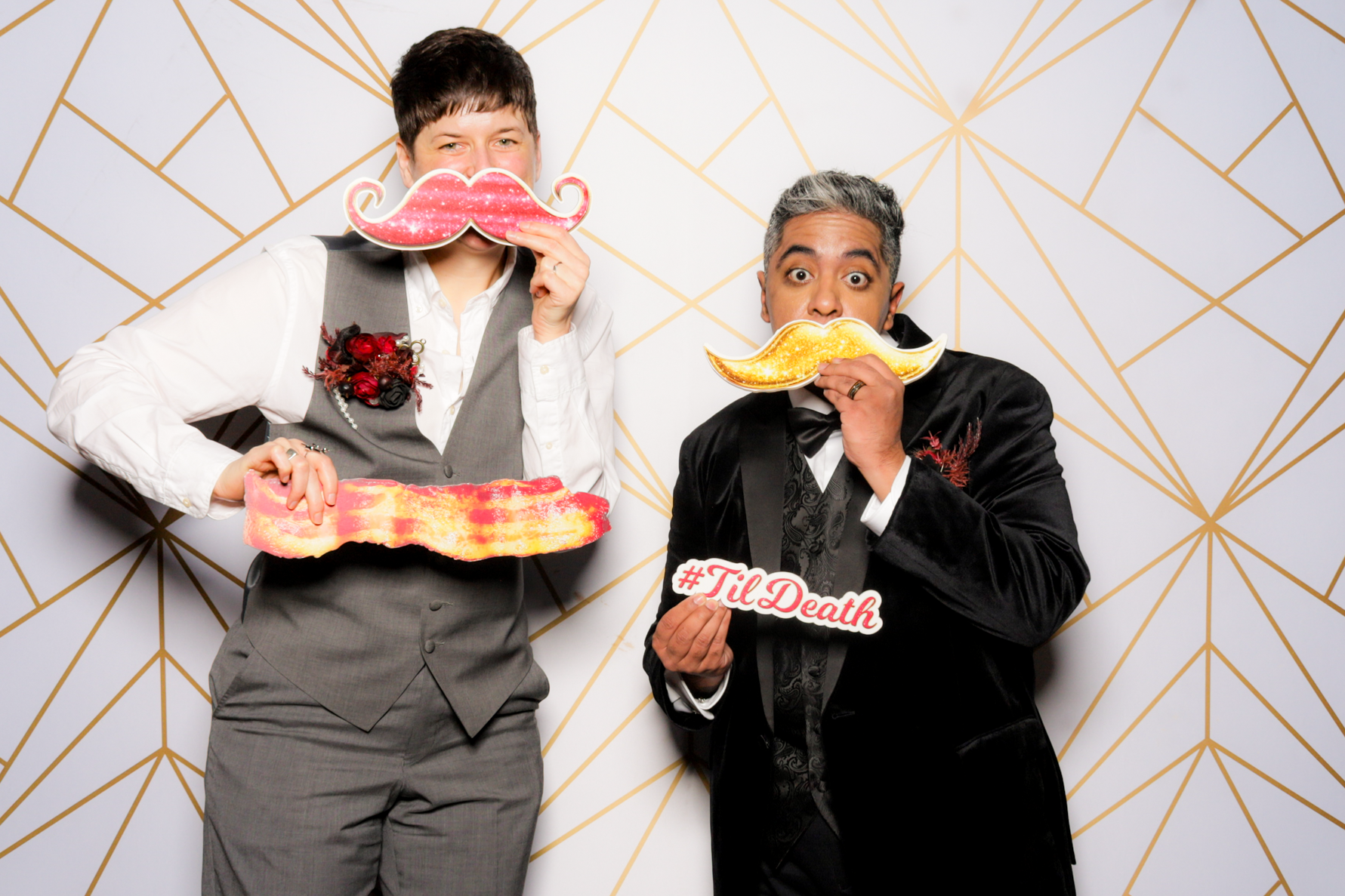 Ishaan + Jacqueline Wedding | View more photos from the event at v1.boothgallery.com/u/PhabPhotobooth/Ishaan-Jacqueline-Wedding