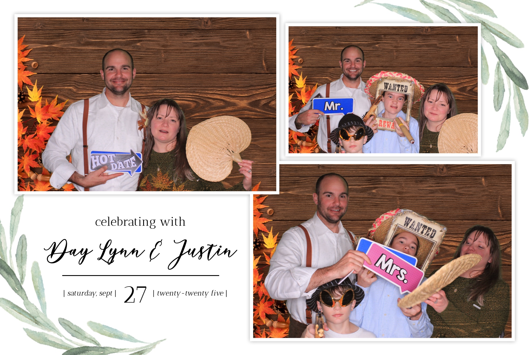 Day Lynn and Justin's Wedding | View more photos from the event at gallery.photoboothbillings.com/u/PhotoBoothBillings/Day-Lynn-and-Justins-Wedding