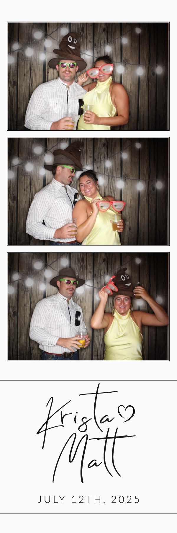Krista and Matt | View more photos from the event at gallery.photoboothbillings.com/u/PhotoBoothBillings/Krista-and-Matt
