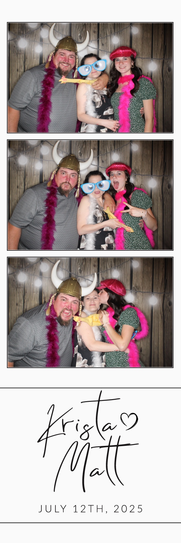 Krista and Matt | View more photos from the event at gallery.photoboothbillings.com/u/PhotoBoothBillings/Krista-and-Matt