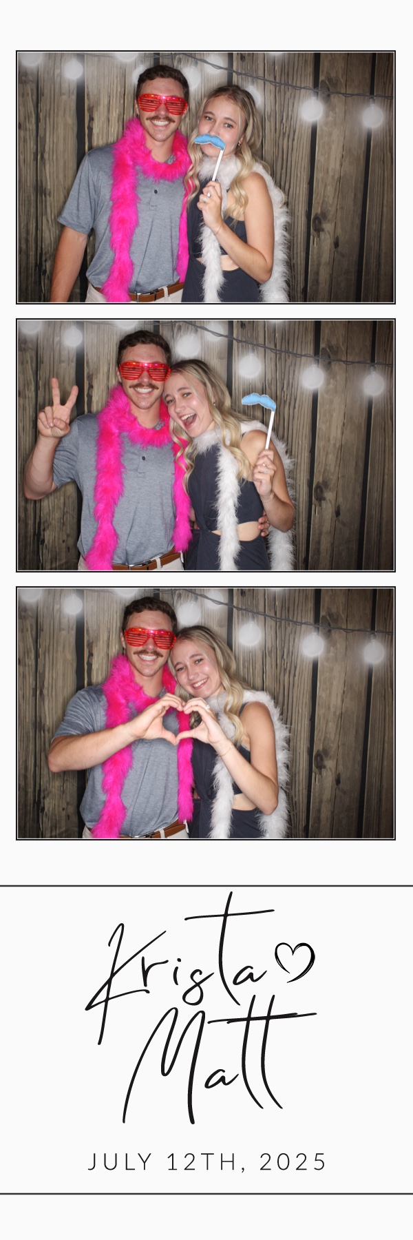 Krista and Matt | View more photos from the event at gallery.photoboothbillings.com/u/PhotoBoothBillings/Krista-and-Matt