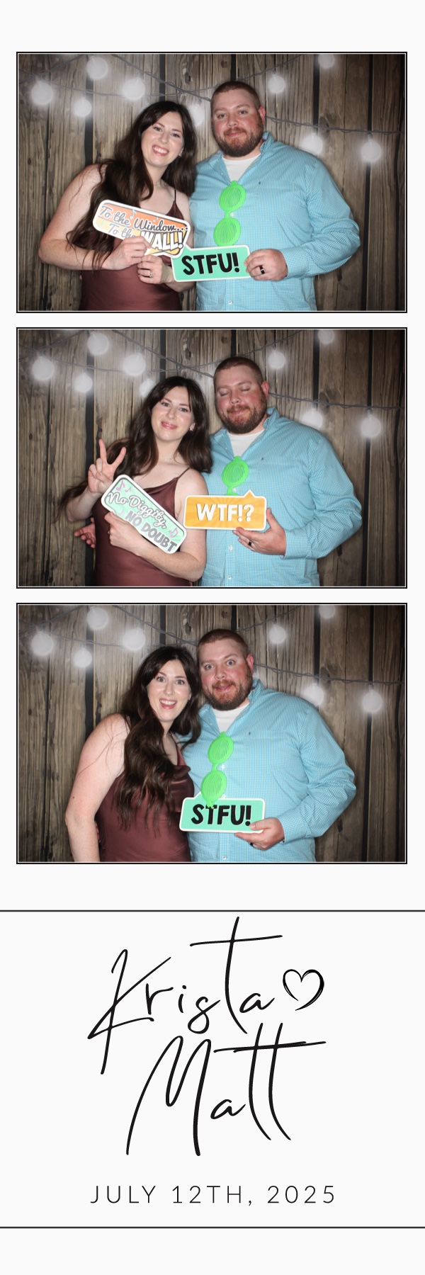 Krista and Matt | View more photos from the event at gallery.photoboothbillings.com/u/PhotoBoothBillings/Krista-and-Matt
