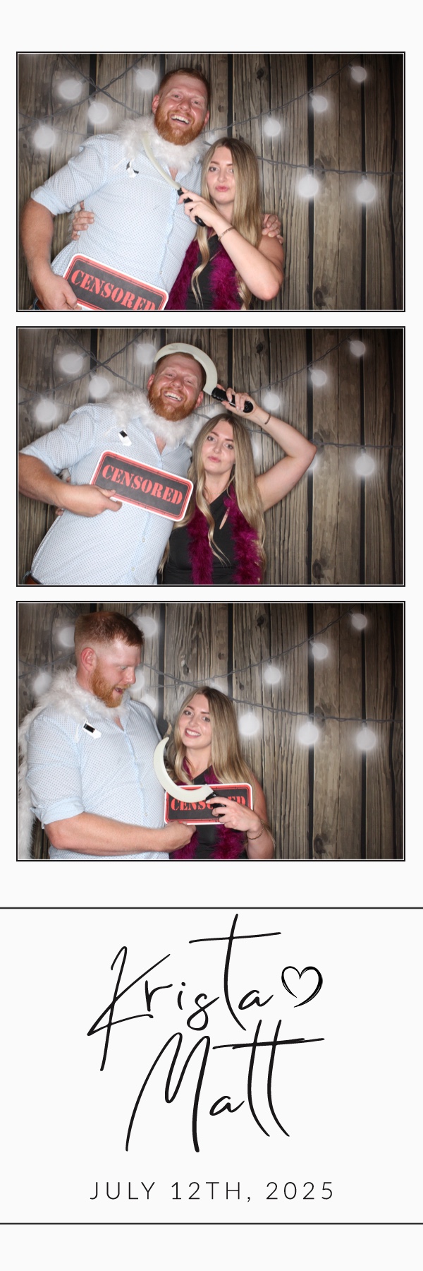 Krista and Matt | View more photos from the event at gallery.photoboothbillings.com/u/PhotoBoothBillings/Krista-and-Matt