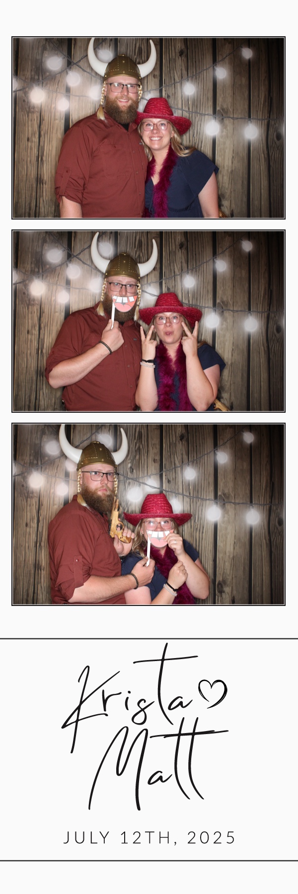 Krista and Matt | View more photos from the event at gallery.photoboothbillings.com/u/PhotoBoothBillings/Krista-and-Matt