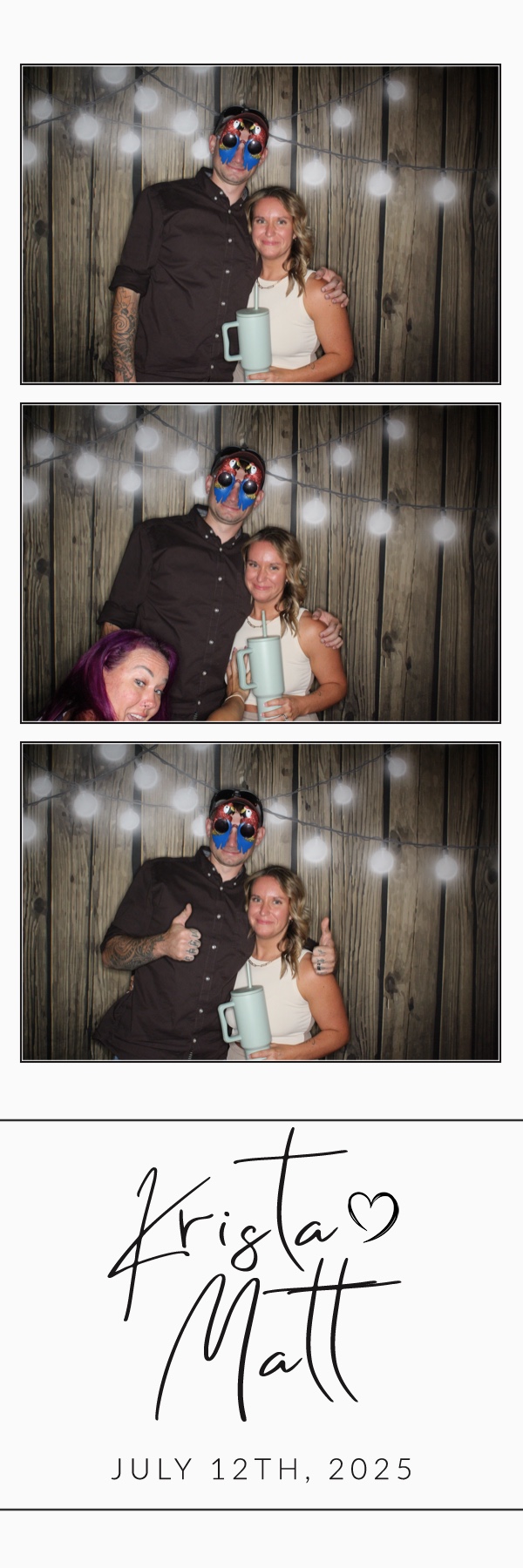 Krista and Matt | View more photos from the event at gallery.photoboothbillings.com/u/PhotoBoothBillings/Krista-and-Matt