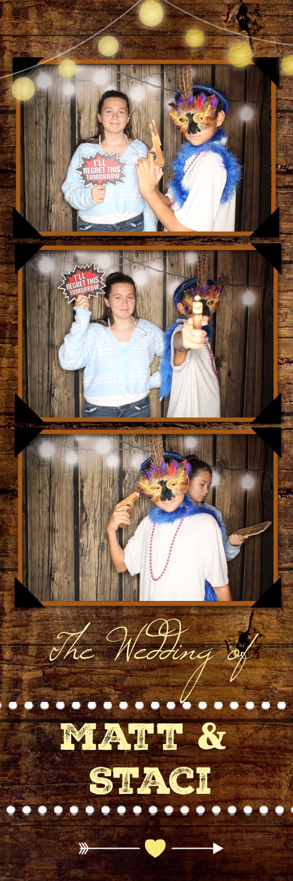 Staci and Matt's Wedding | View more photos from the event at gallery.photoboothbillings.com/u/PhotoBoothBillings/Staci-and-Matts-Wedding