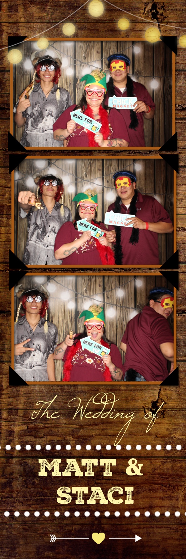 Staci and Matt's Wedding | View more photos from the event at gallery.photoboothbillings.com/u/PhotoBoothBillings/Staci-and-Matts-Wedding