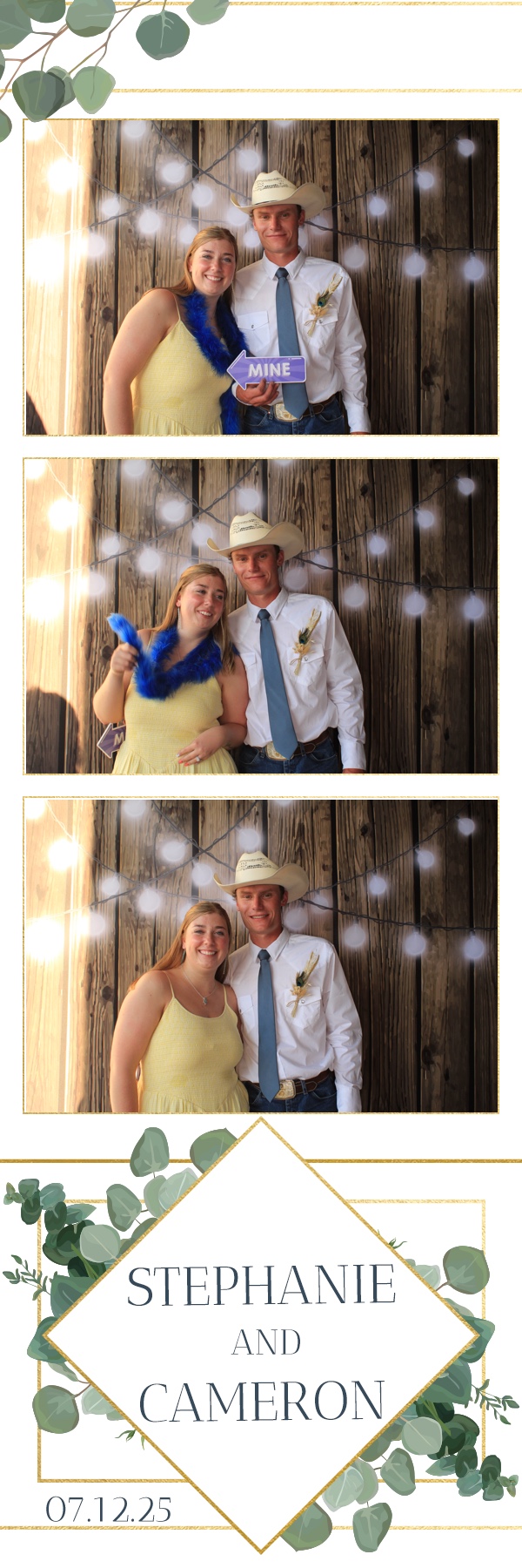 Stephanie and Cameron | View more photos from the event at gallery.photoboothbillings.com/u/PhotoBoothBillings/Stephanie-and-Cameron