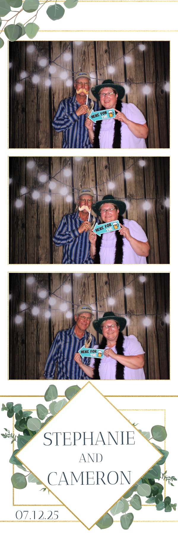 Stephanie and Cameron | View more photos from the event at gallery.photoboothbillings.com/u/PhotoBoothBillings/Stephanie-and-Cameron
