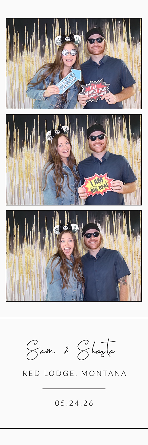Sam and Shasta | View more photos from the event at gallery.photoboothbillings.com/u/PhotoBoothBillings/Sam-and-Shasta