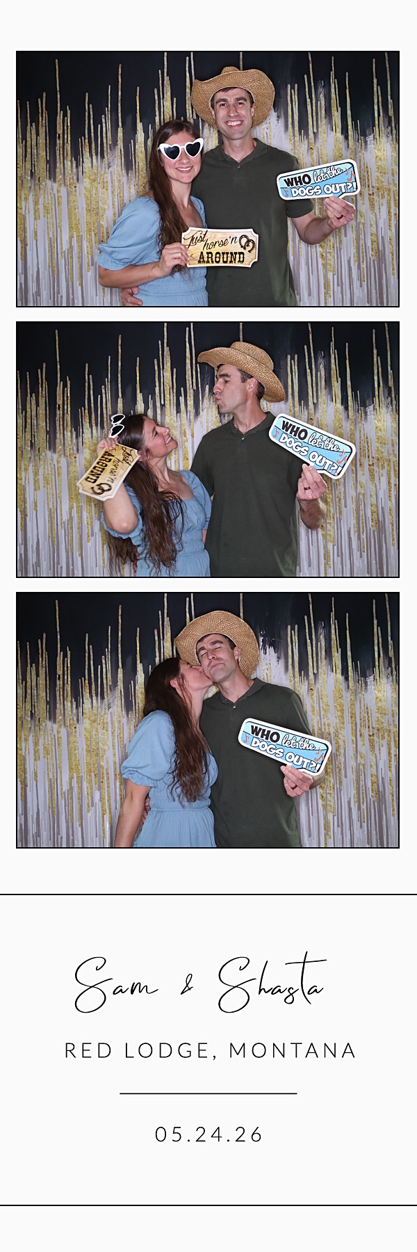 Sam and Shasta | View more photos from the event at gallery.photoboothbillings.com/u/PhotoBoothBillings/Sam-and-Shasta