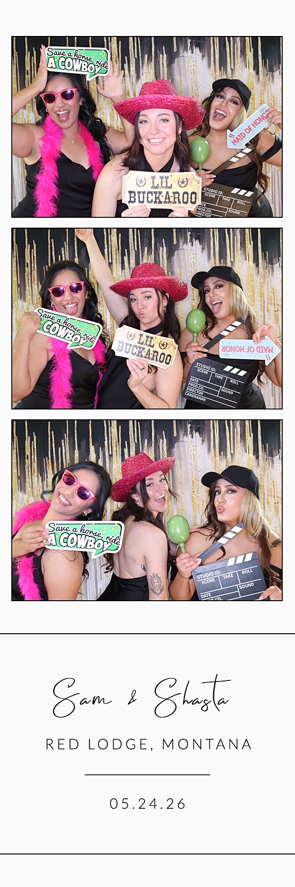 Sam and Shasta | View more photos from the event at gallery.photoboothbillings.com/u/PhotoBoothBillings/Sam-and-Shasta