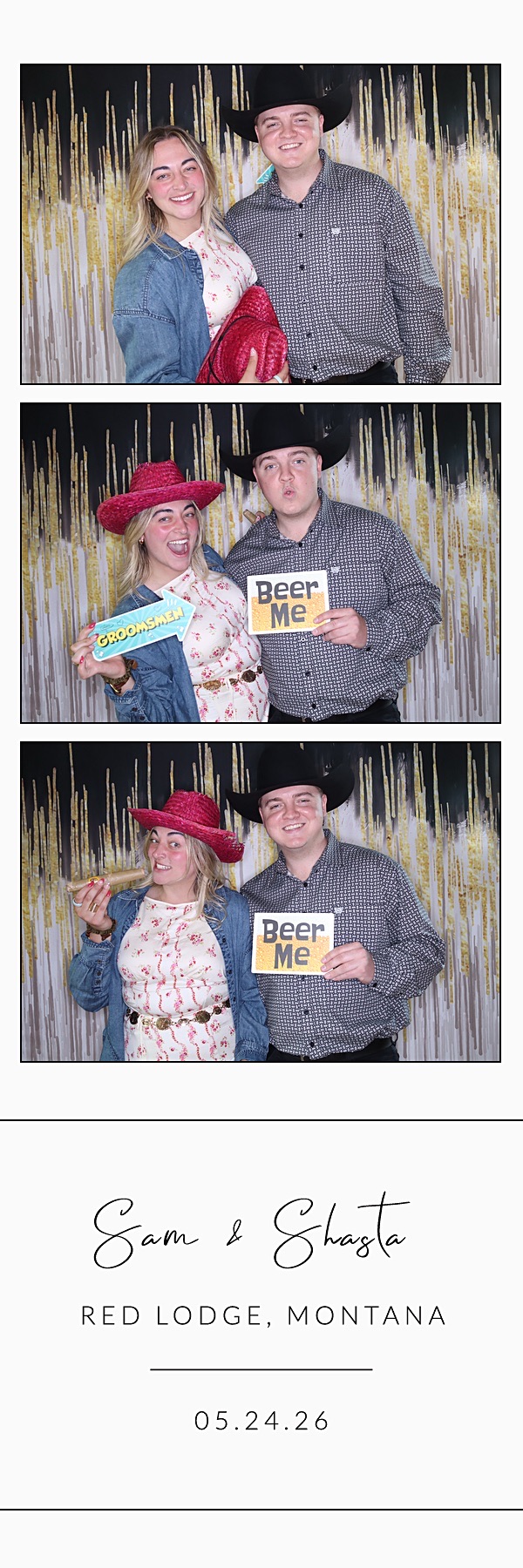Sam and Shasta | View more photos from the event at gallery.photoboothbillings.com/u/PhotoBoothBillings/Sam-and-Shasta