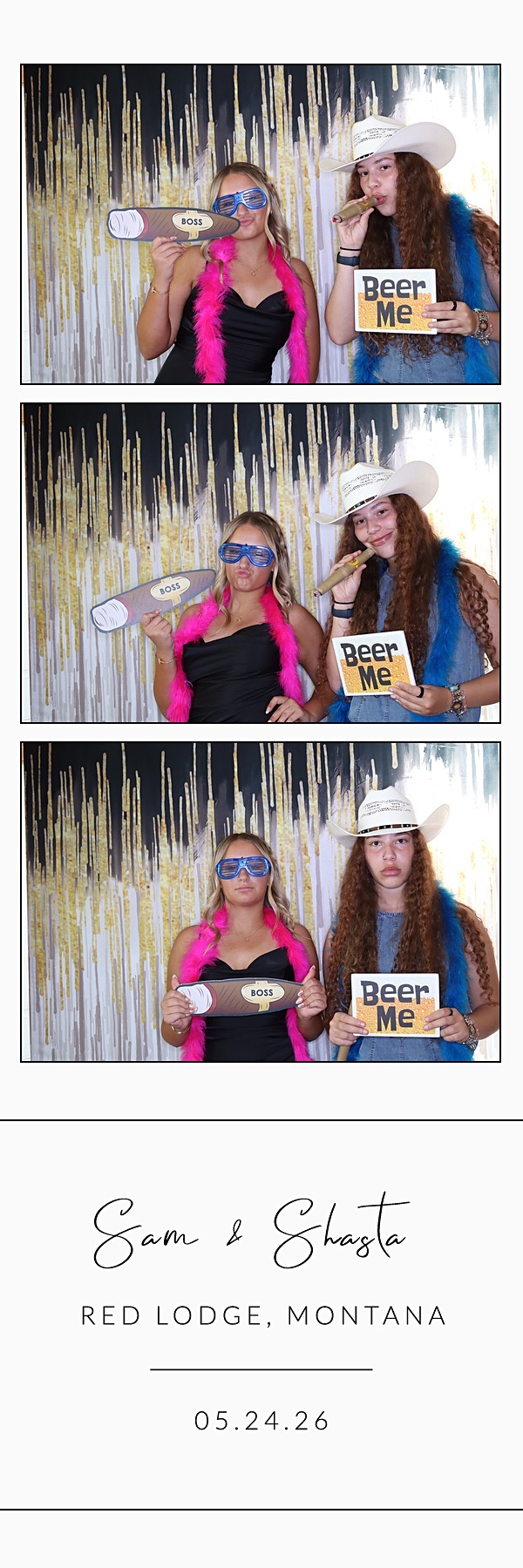 Sam and Shasta | View more photos from the event at gallery.photoboothbillings.com/u/PhotoBoothBillings/Sam-and-Shasta